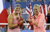 Andrea Hlavackova and Lucie Hradecka women's double title at US Open in New York